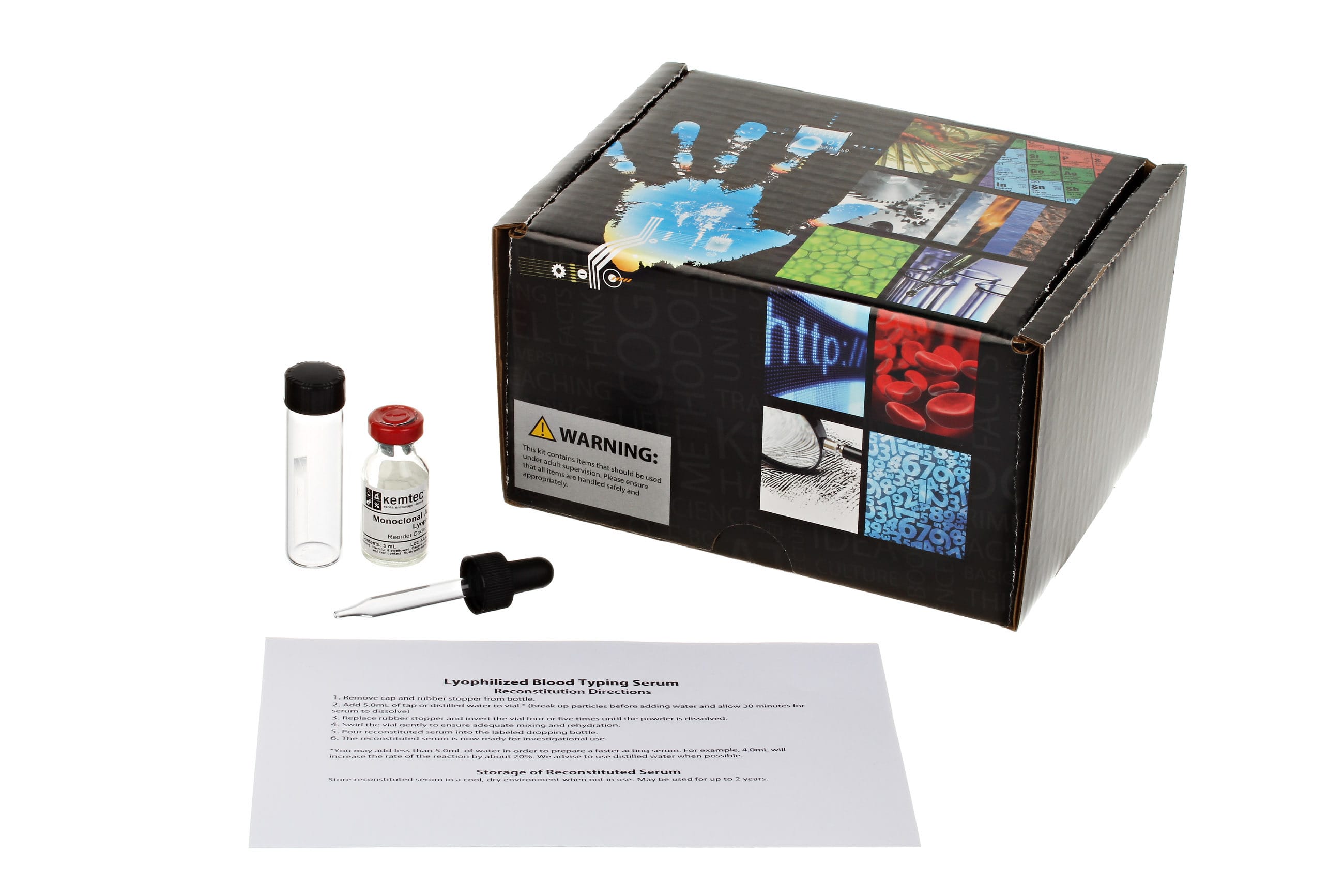 Freeze-Dried Blood Typing Anti-Sera