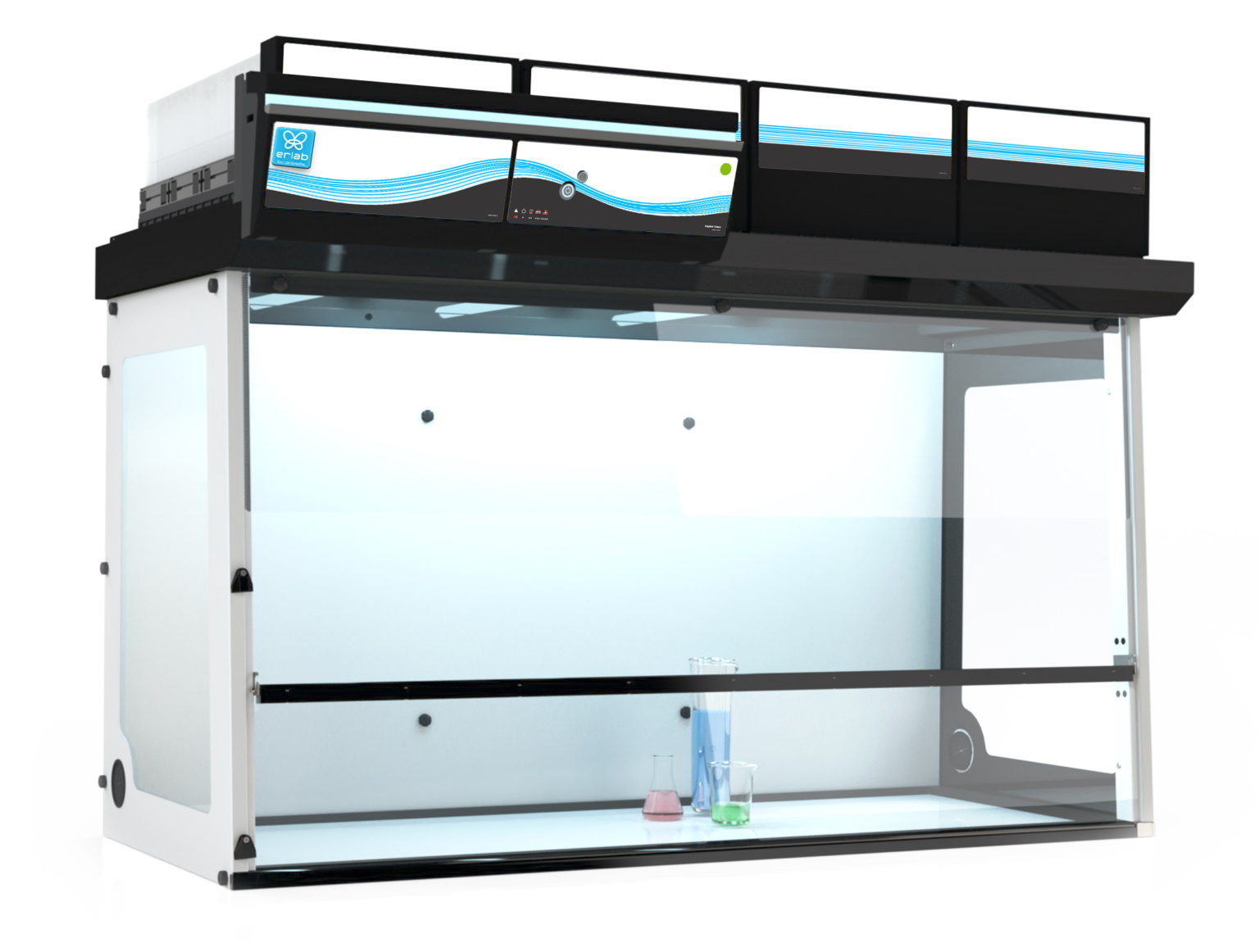 Captair Ductless Filtering Fume Hoods and Powder Weighing Stations, Erlab