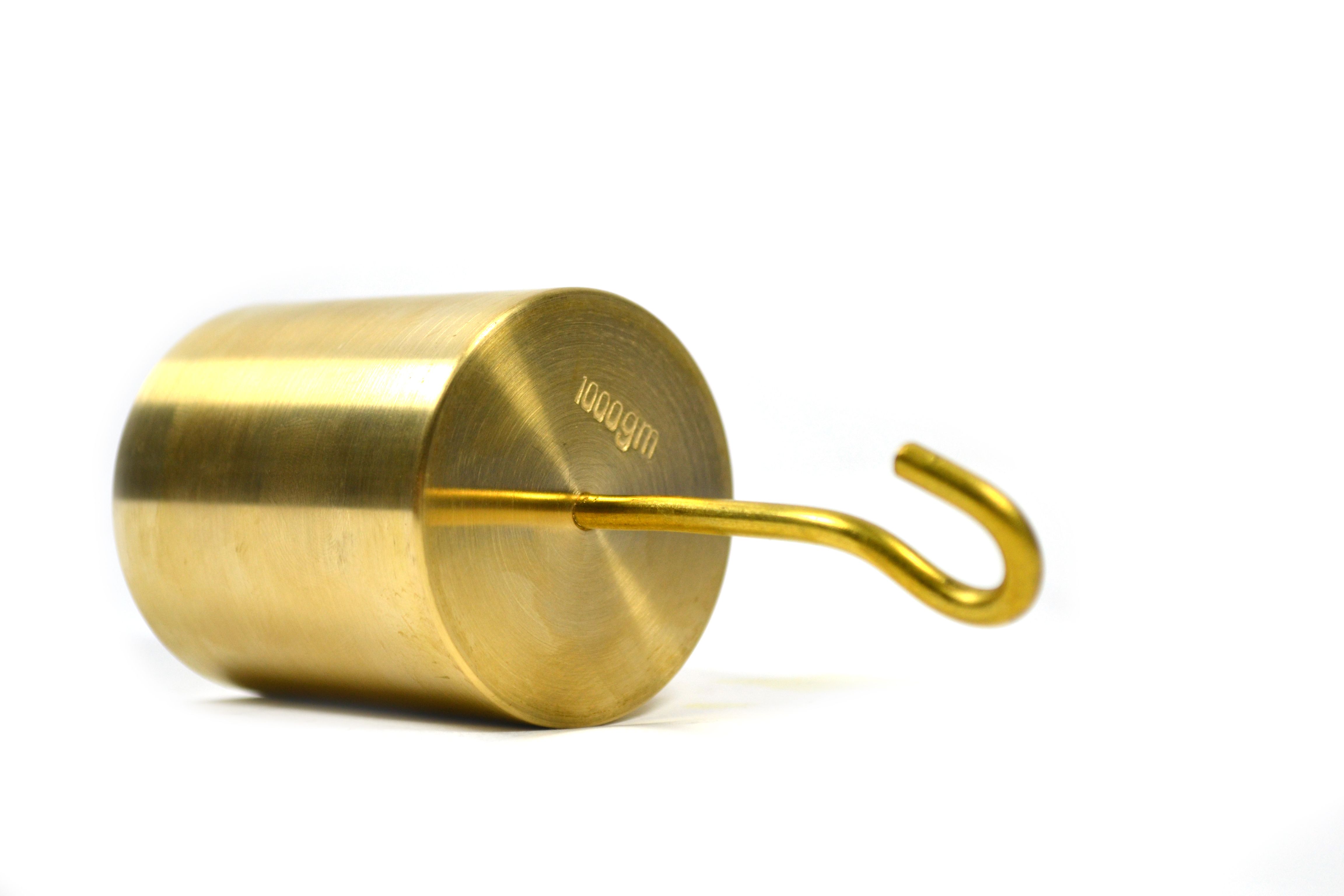 Eisco® Individual Hooked Brass Weights, 10 to 1000 g