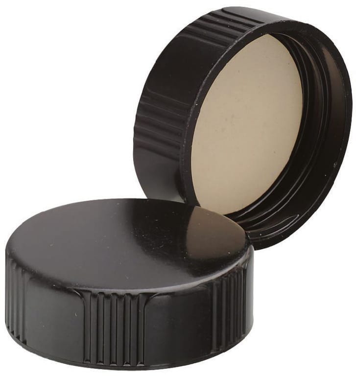 WHEATON® Black Plastic Caps for Media Bottles, DWK Life Sciences