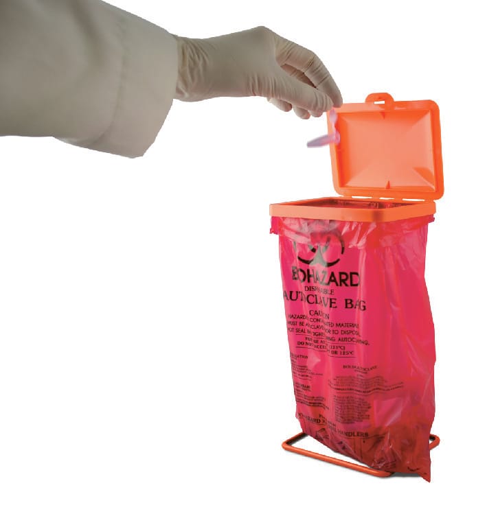 SP Bel-Art Poxygrid® Bench-Top Biohazard Bag Holder Kit, Bel-Art