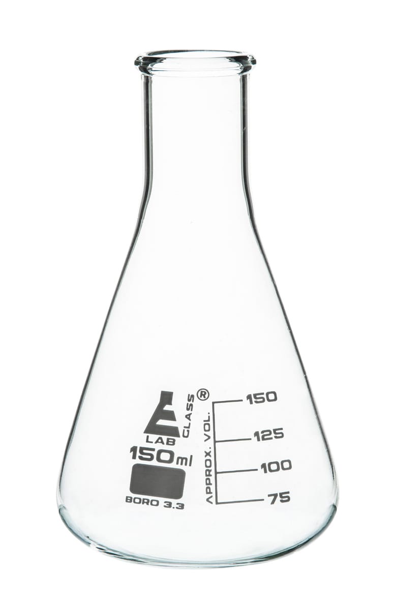 Eisco Glass Narrow Neck Erlenmeyer Flasks