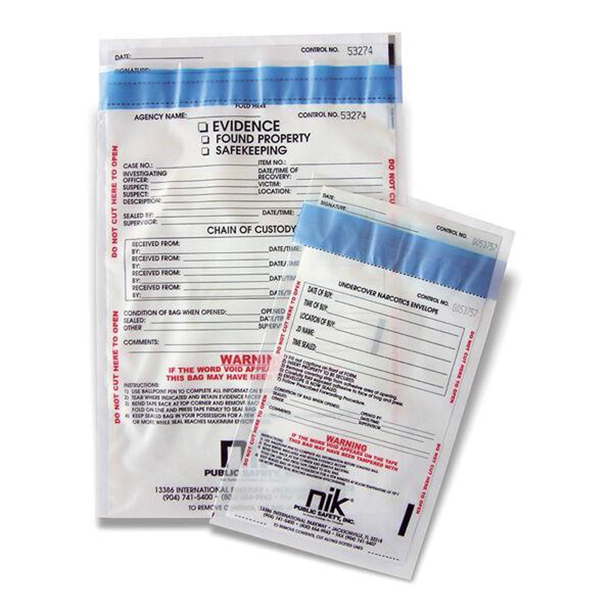 Secure Seal Evidence Bags