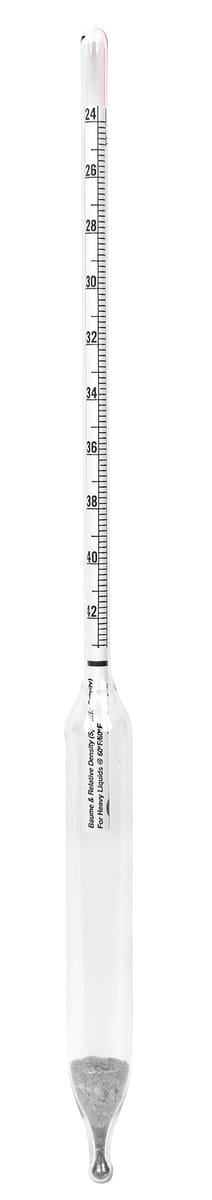 Dual Scale Hydrometers, Specific Gravity/Baume