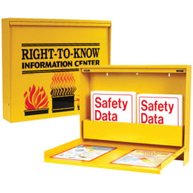 SDS Right-to-Know Metal Cabinet Kit, Emedco