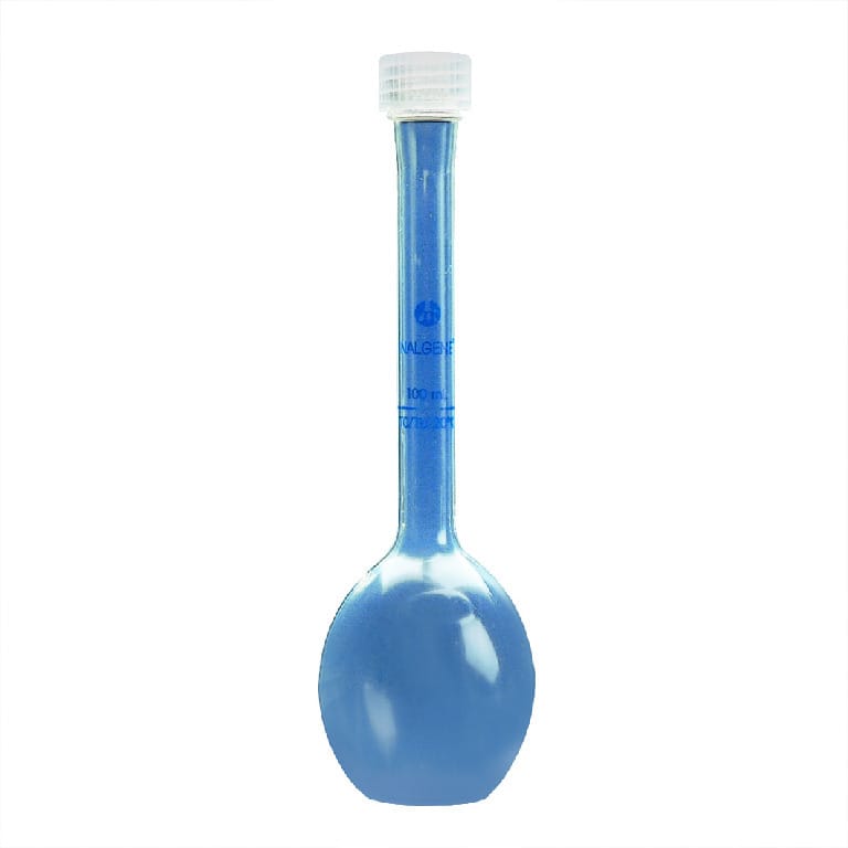 Polymethylpentene (Nalgene) Volumetric Flasks with Caps