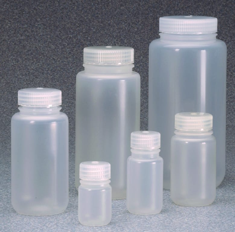 Nalgene® Polypropylene Economy Bottles, Wide Mouth, Thermo