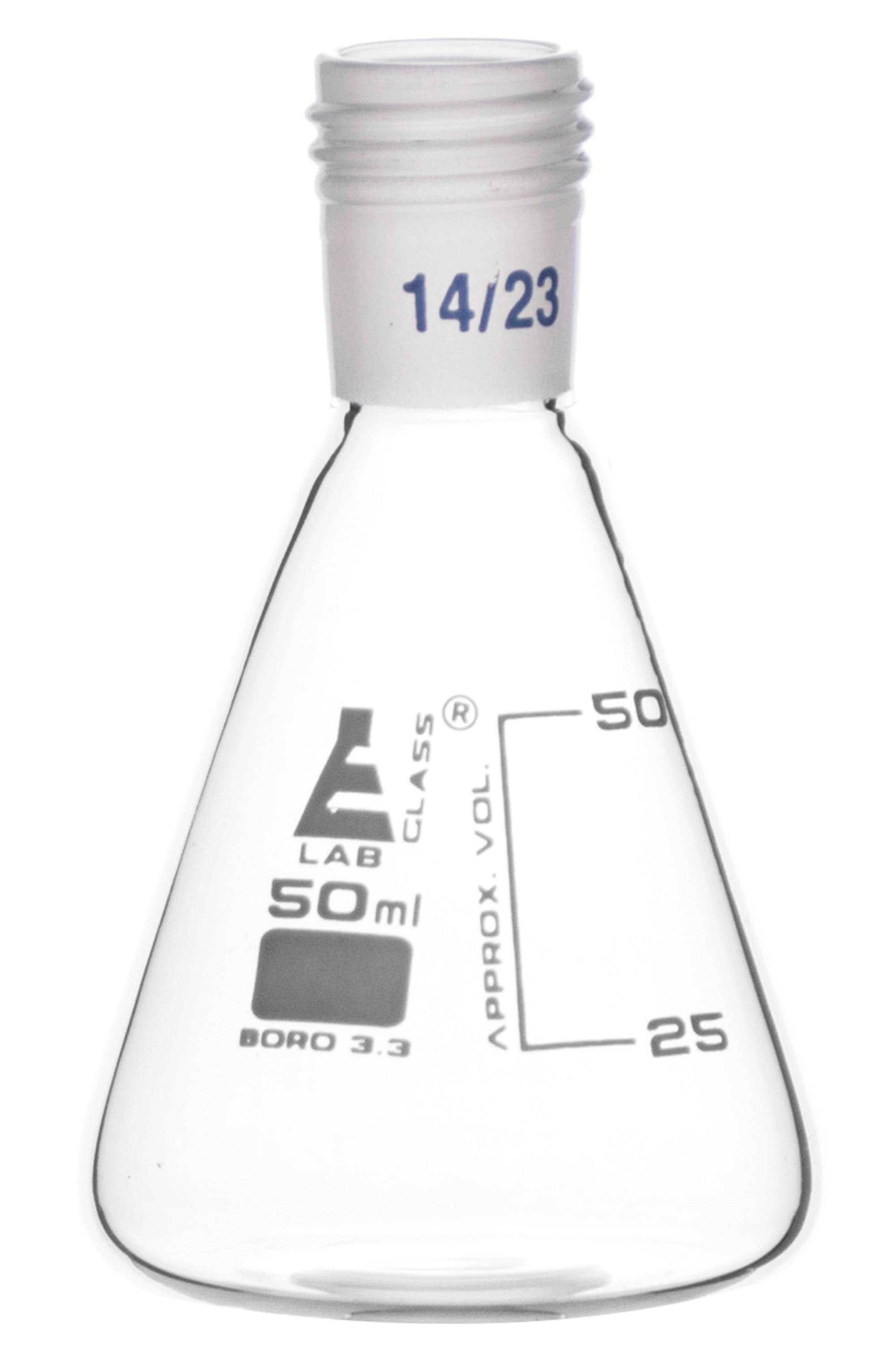 Eisco LabGlass® Erlenmeyer Flasks, Graduated with Threaded Joint