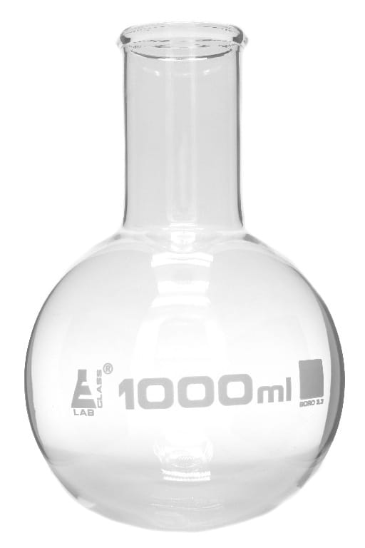 Eisco LabGlass® Boiling Flasks, Round Bottom, Wide Neck