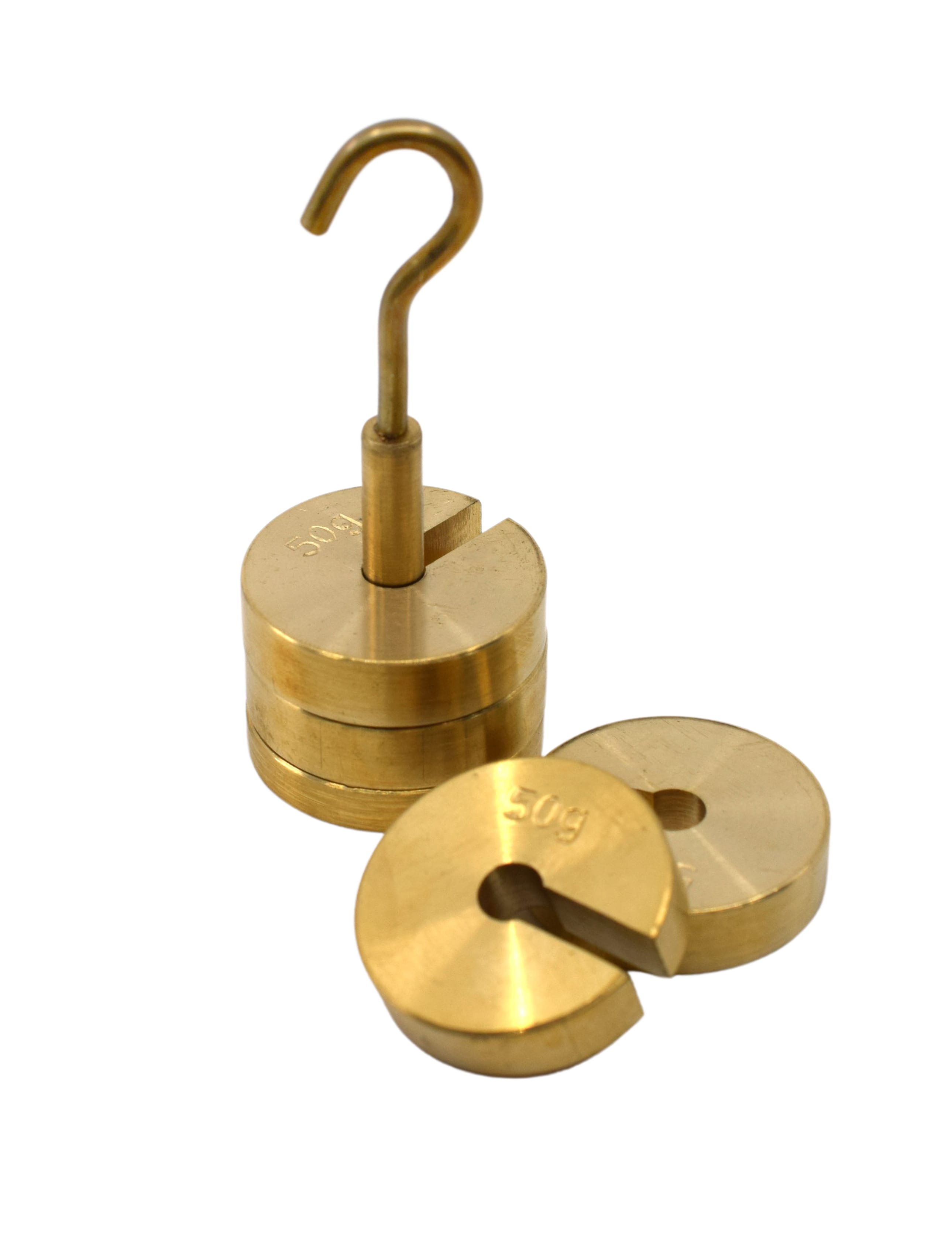 Eisco® Slotted Mass Sets with Hangers, Brass