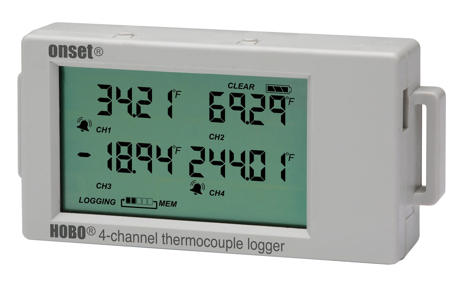 HOBO Single or 4-channel Thermocouple Data Loggers