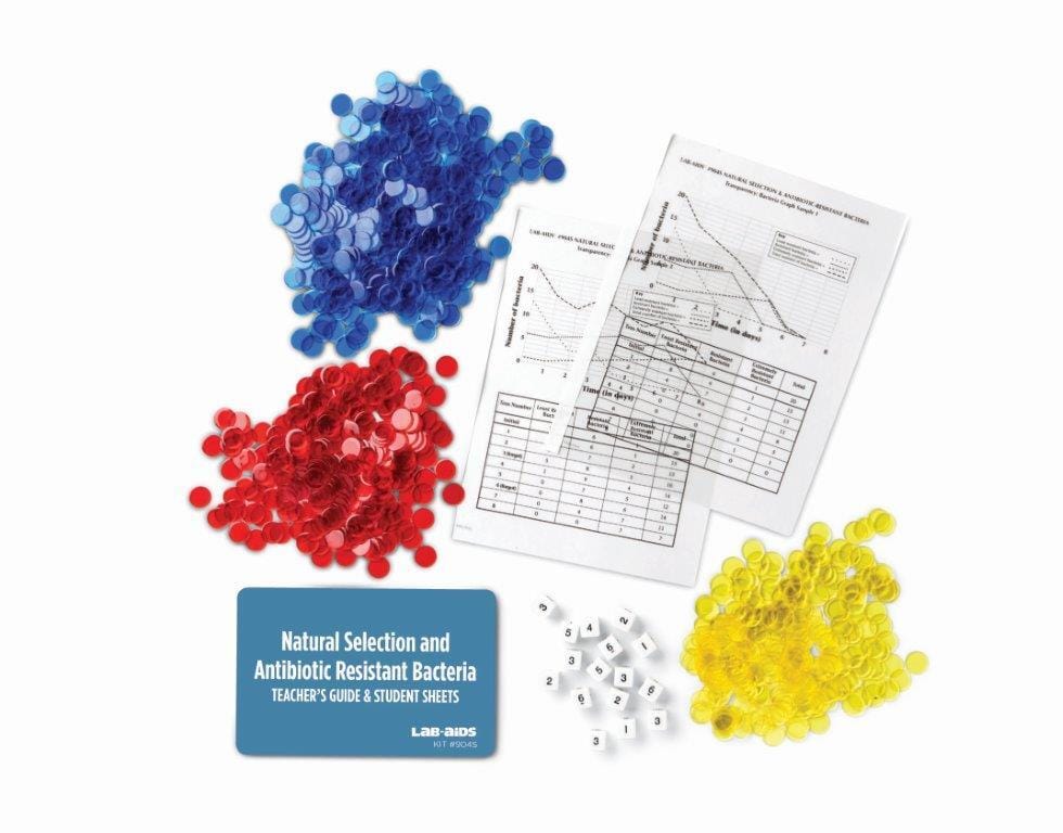 Lab-Aids® Natural Selection And Antibiotic-Resistant Bacteria Kit