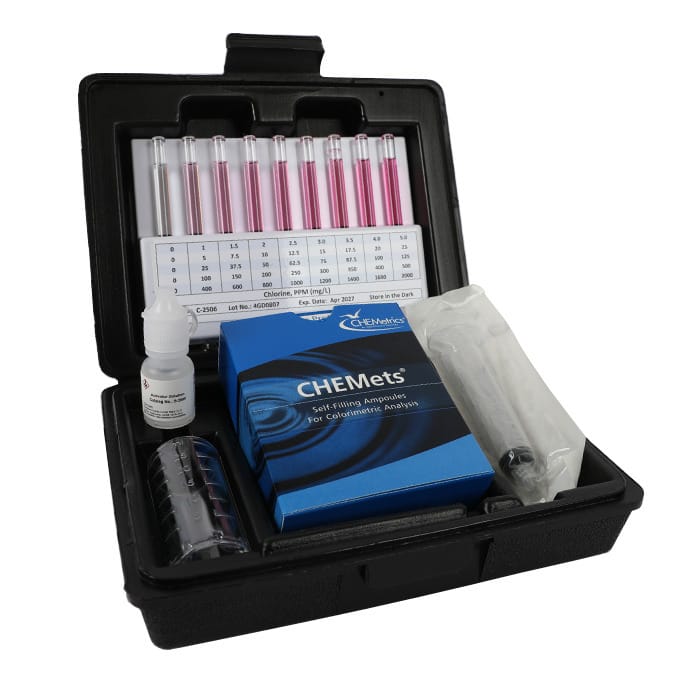 CHEMets® Chlorine Visual HR Test 0 to 25 ppm