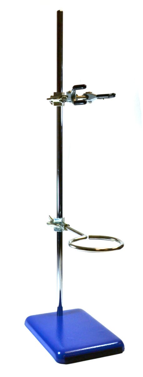 Rectangular Retort Stand, Rod, Clamp and Ring Set