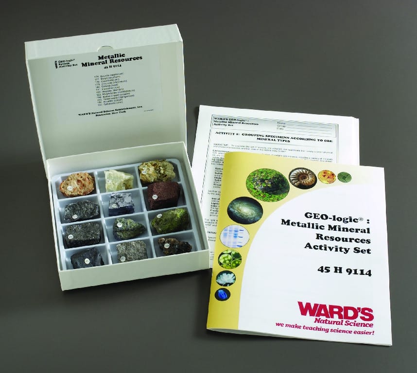 Ward's® GEO-Logic Metallic Mineral Resources Set