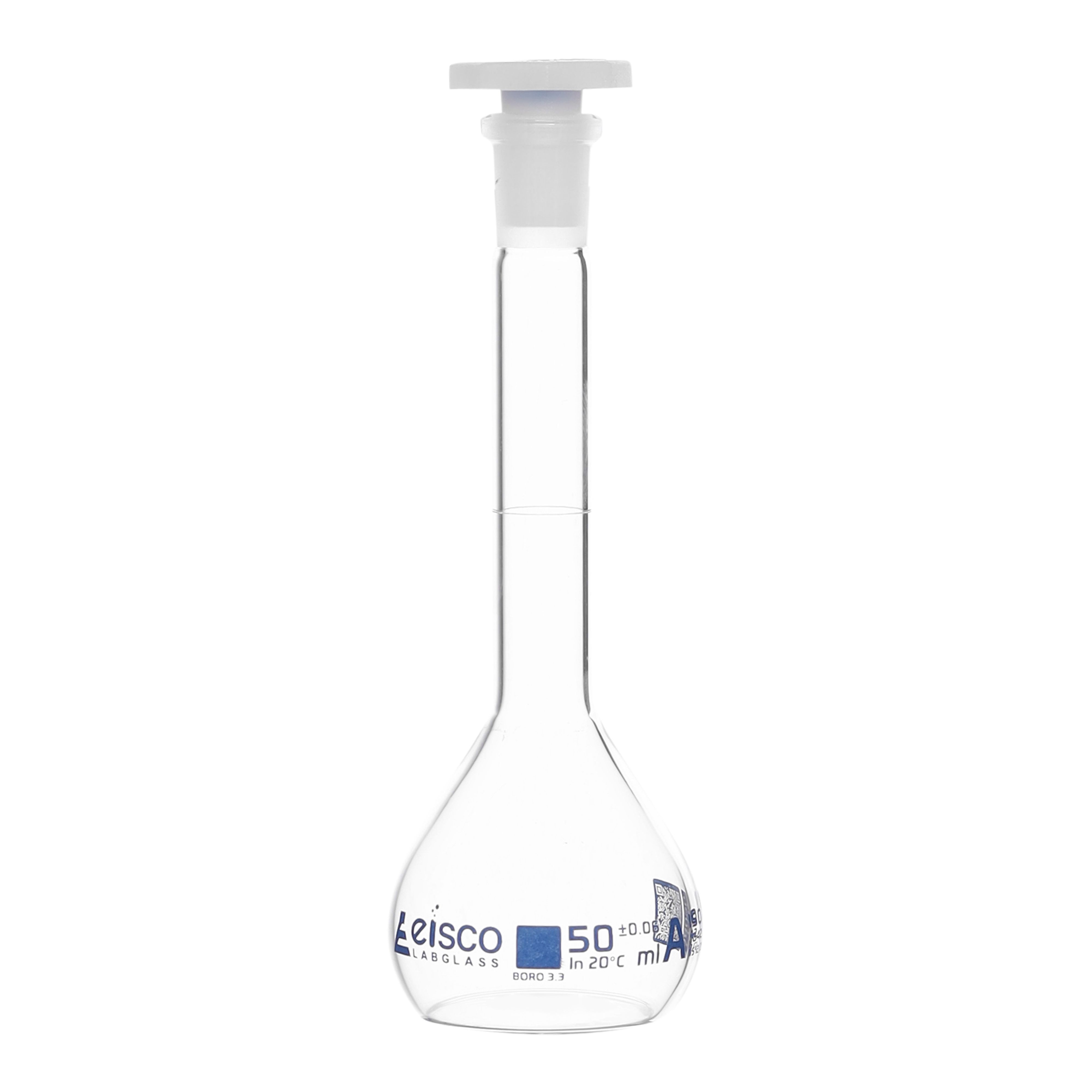 Eisco QR Code Volumetric Flasks