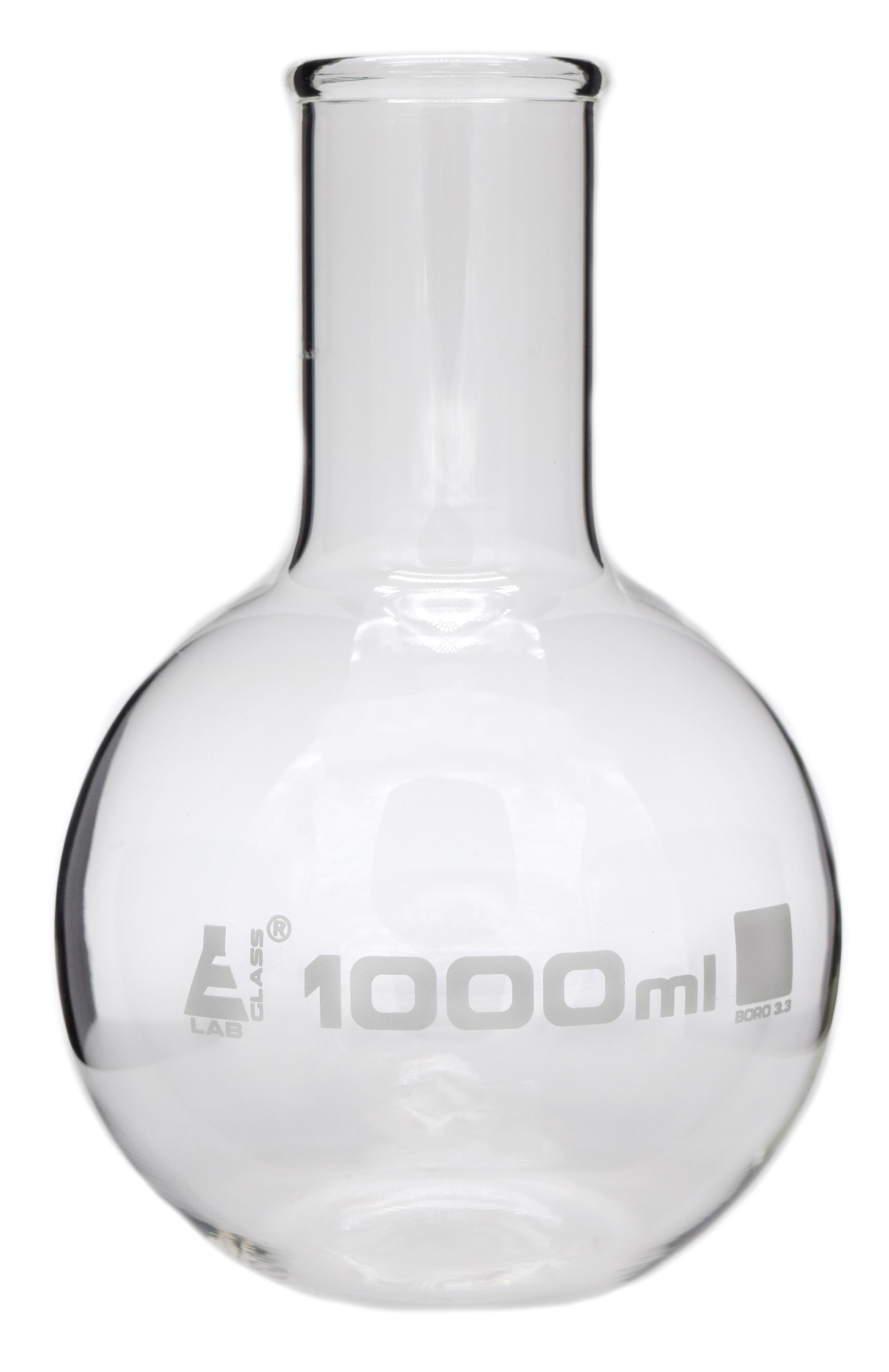 Eisco LabGlass® Boiling Flasks, Flat Bottom, Wide Neck