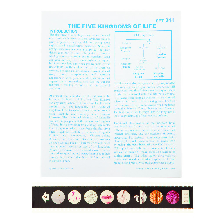 Five Kingdoms of Life Microslides