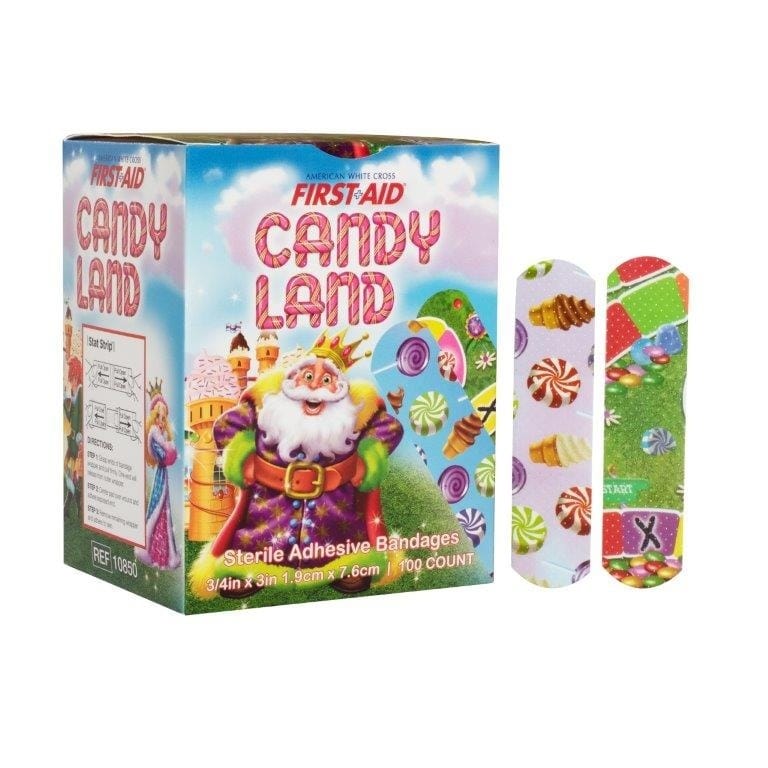 American White Cross First Aid® Candy Land Adhesive Bandages, DUKAL™ Corporation
