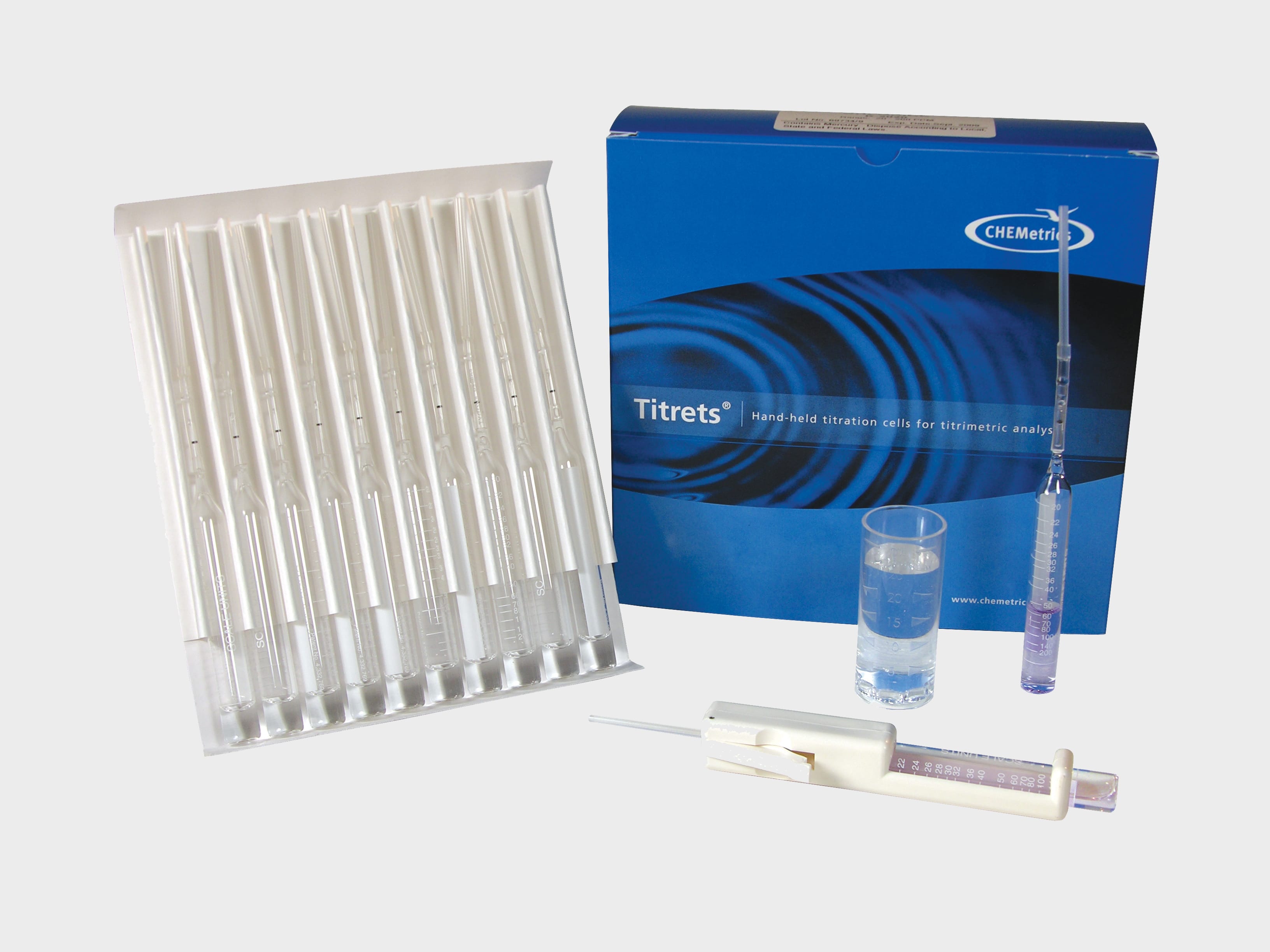 Alkalinity (total), Titrets® Titration Cells, CHEMetrics