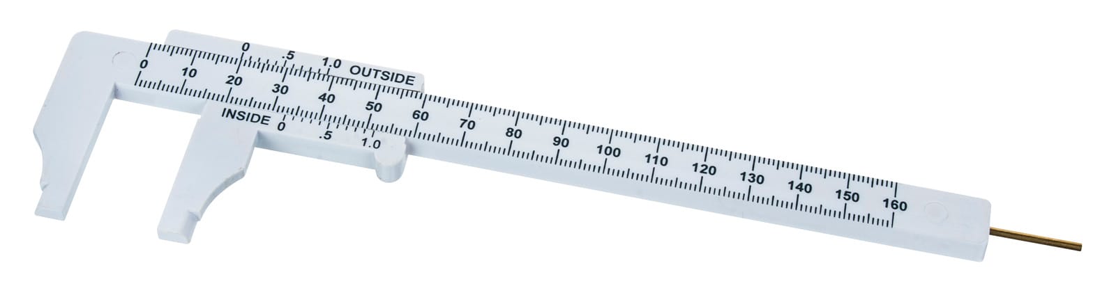 Eisco® Plastic Metric Vernier Caliper, 7.75"