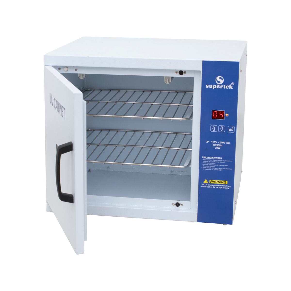 Supertek® Small UV Goggle Sanitizing Cabinet