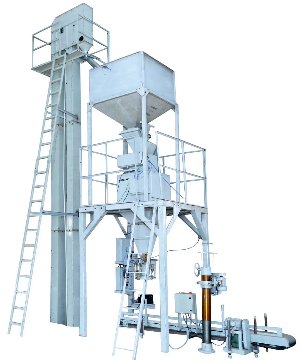 Indosaw Automatic Pneumatic Weighing and Bagging Machine for Precise Grain and Seed Packaging