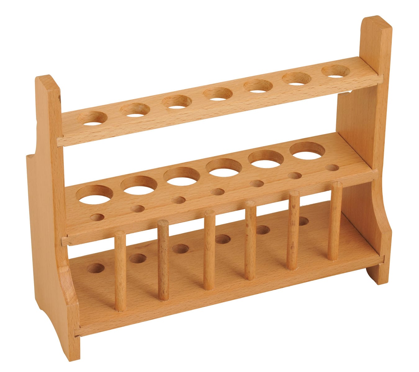 Eisco Wooden Test Tube Rack, 13-Holes, 6 Pins