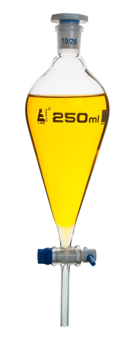 Eisco Glass Squibb Separatory Funnels - Ungraduated