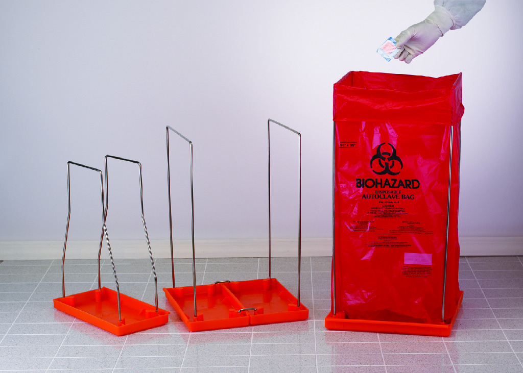 SP Bel-Art Clavies® Biohazard Bag Holders, Autoclavable, Bel-Art Products, a part of SP