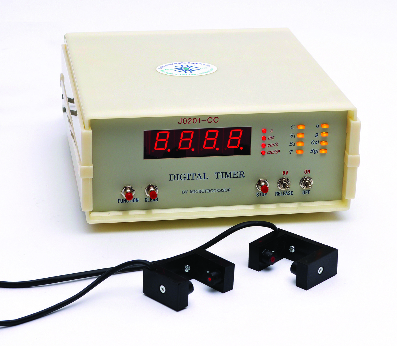 United Scientific™ Digital Timer with Photogates