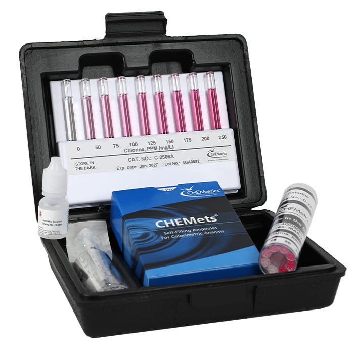 Chlorine (Free & Total), CHEMets Visual Kit, CHEMetrics