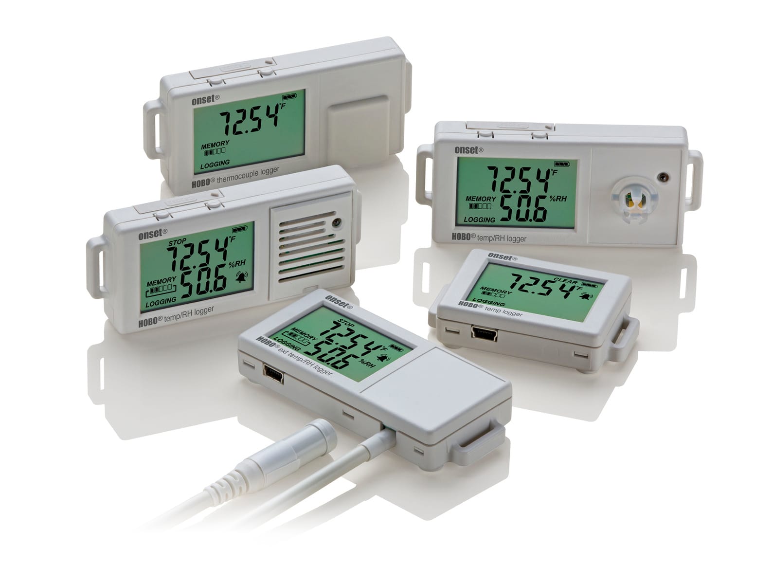 HOBO Single or 4-channel Thermocouple Data Loggers