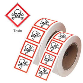 GHS Label Rolls "Mini Pictograms"