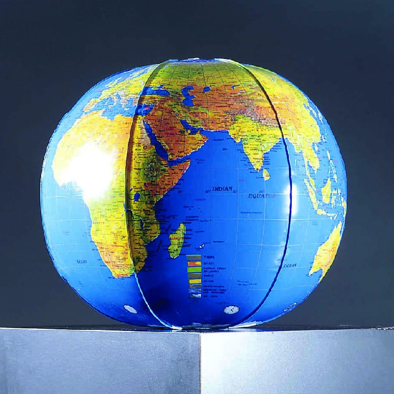 Inflatable Topographic World Globe