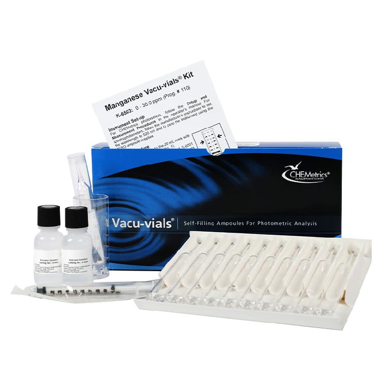 Manganese Instrumental Test 0 to 30 ppm