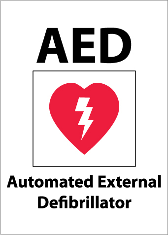 AED Sign, National Marker