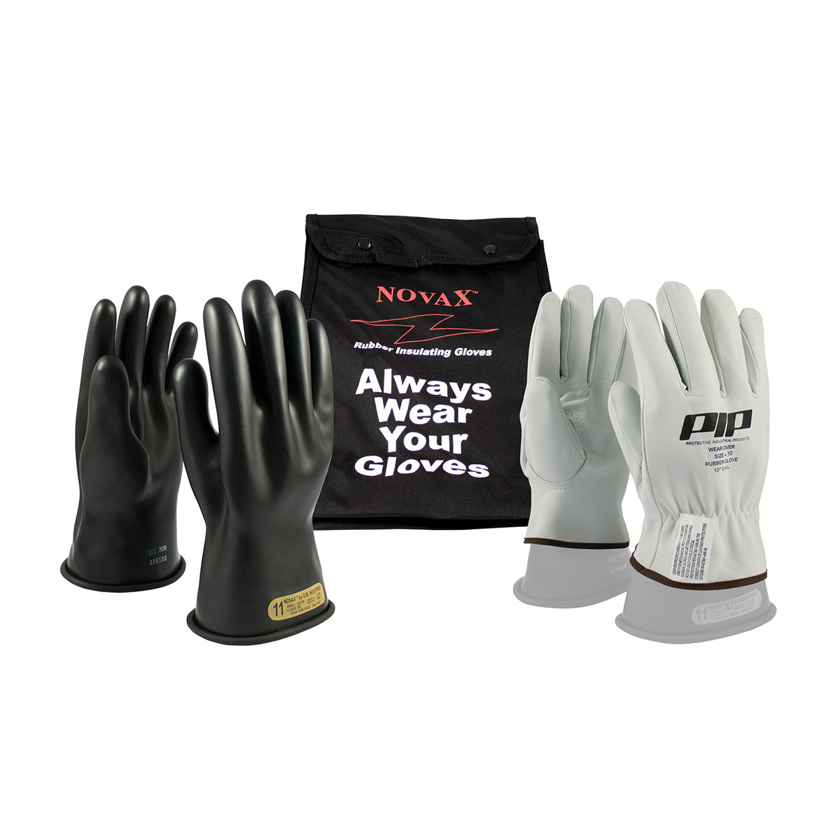 NOVAX® Class 00 Electrical Safety Kits, Black Rubber Insulating