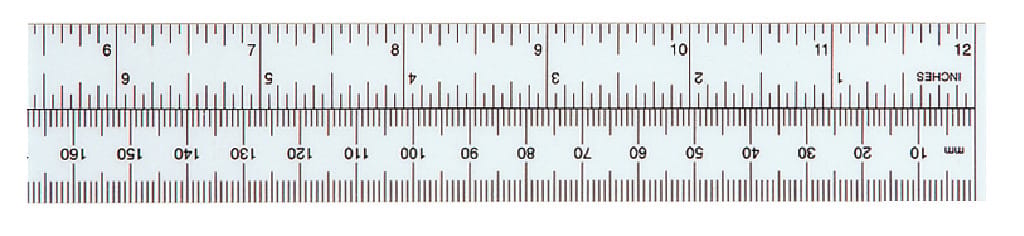 Metric and English Plastic Ruler