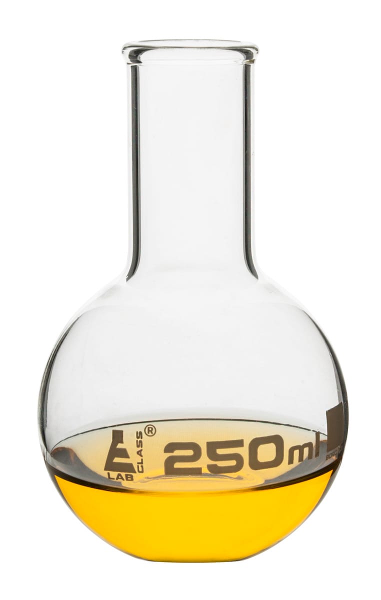 Eisco LabGlass® Boiling Flasks, Flat Bottom, Narrow Neck