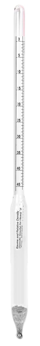 Dual Scale Hydrometers, Specific Gravity/Baume
