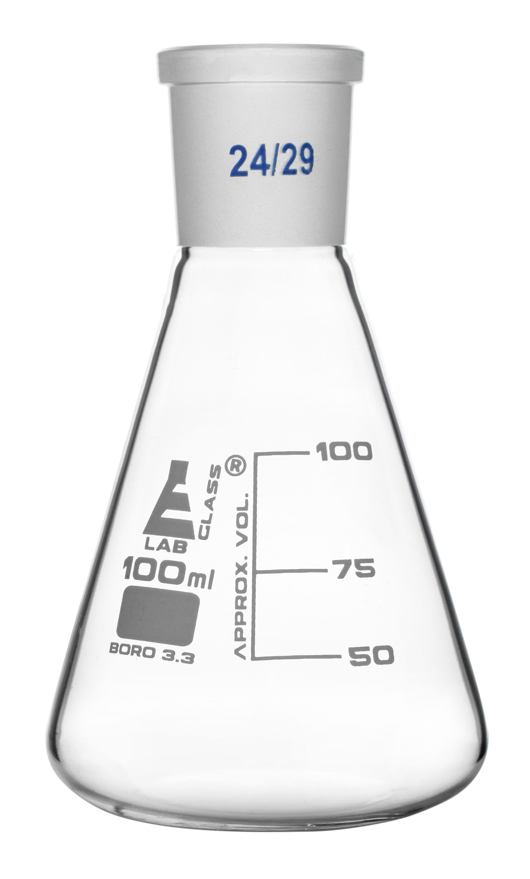 Eisco LabGlass® Erlenmeyer Flasks, Graduated with Ground Joint