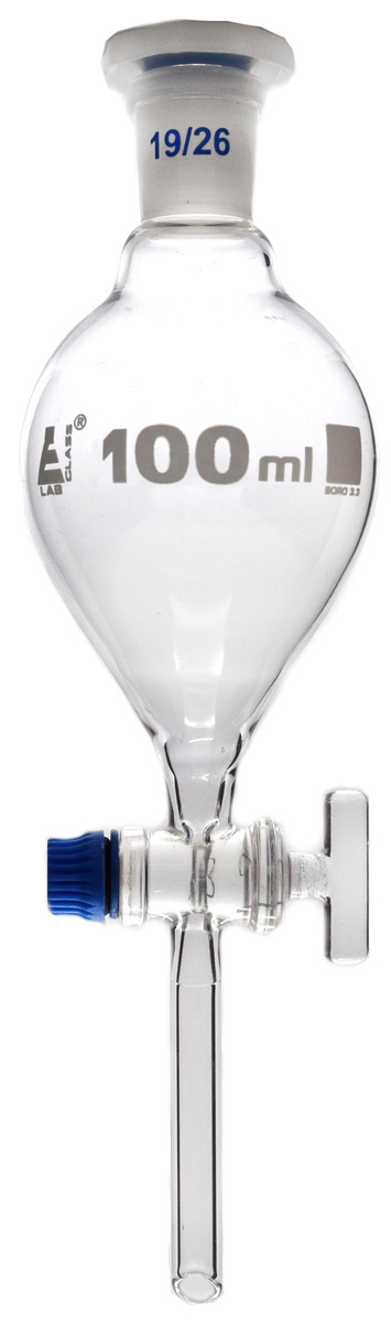 Eisco Glass Separatory Funnels with Glass Stopcock