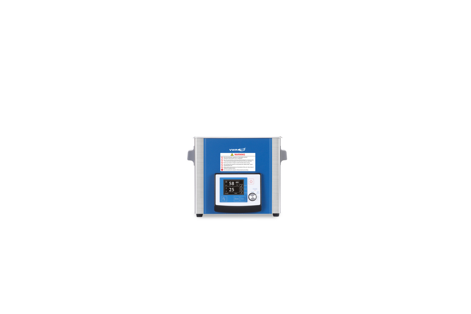 حمام تمیزکننده اولتراسونیک VWR 3L، نمایشگر LCD، دگاز، سوئیپ، حالت پالس 1 * 1 اقلام