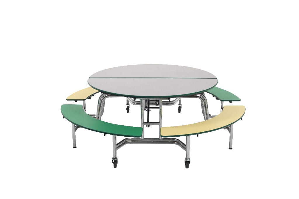 Mobile Bench Tables, 60" Ø, AmTab