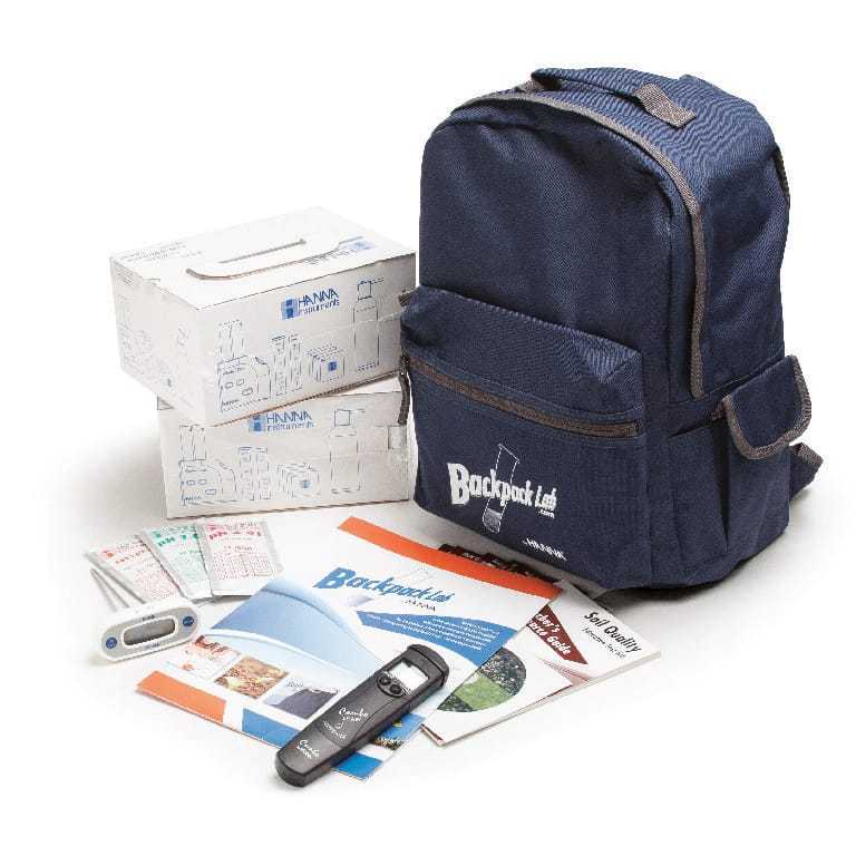 Backpack Lab Soil Quality Educational Test Kit