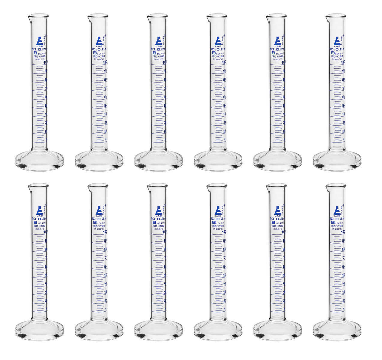 Eisco Glass Graduated Cylinders with Round Base