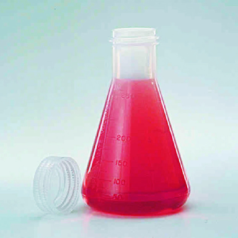 Polymethylpentene Erlenmeyer Flask with Screw Cap