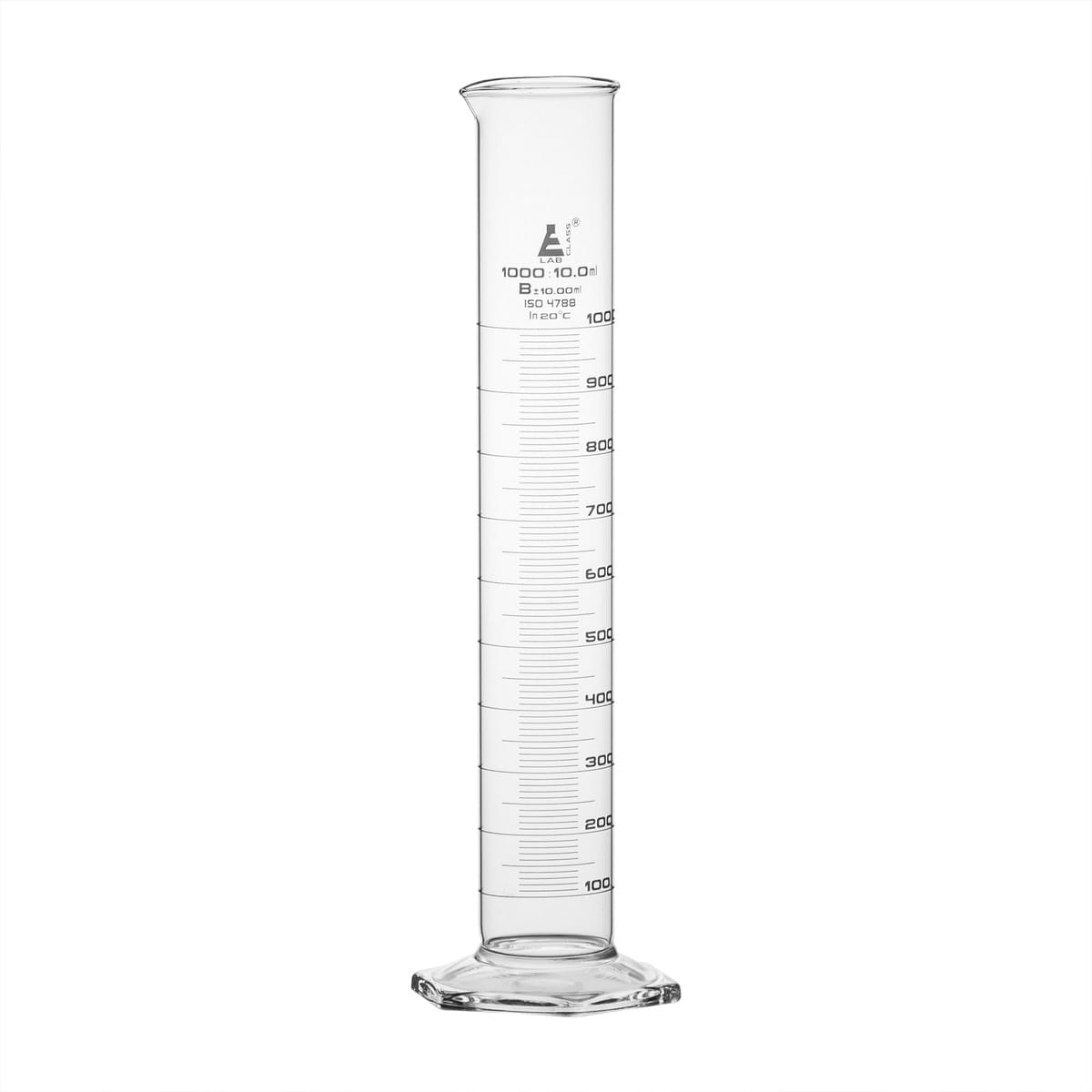 Eisco Glass Graduated Cylinders with Hexagonal Base