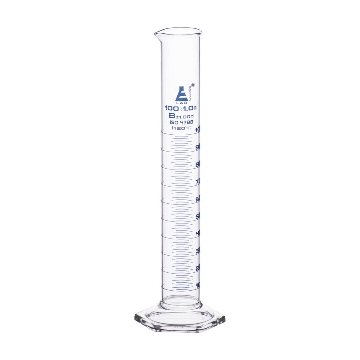 Eisco Glass Graduated Cylinders with Hexagonal Base